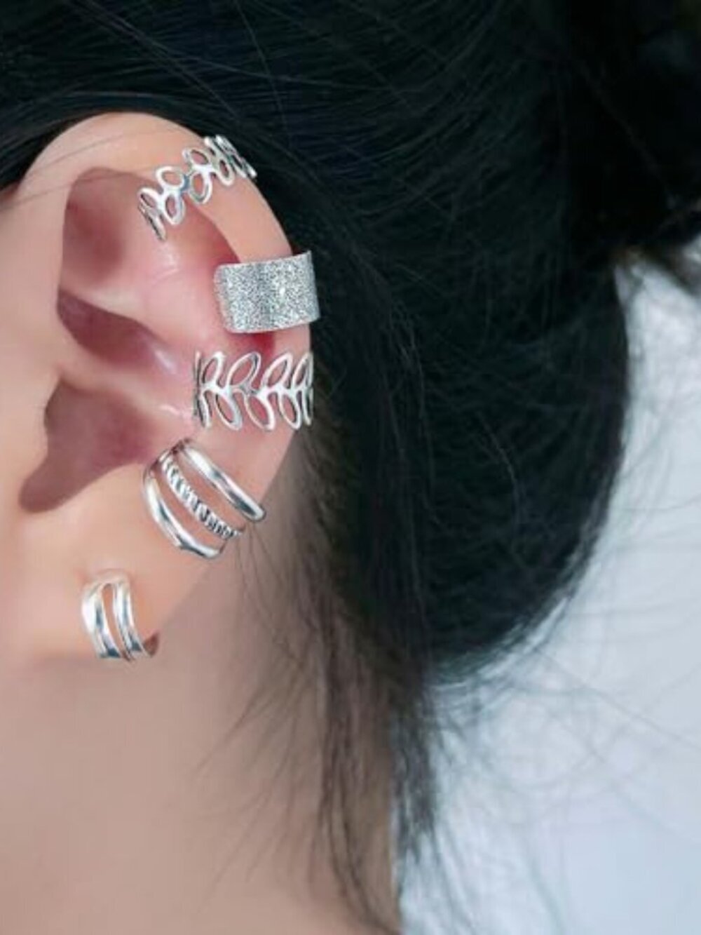 5 Pcs Gold Ear Cuffs for Women Non Piercing Ear Cuff